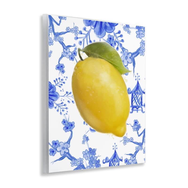 Stupell Lemon Over Chinoiserie Wall Plaque Art Design By Matthew Piotrowicz