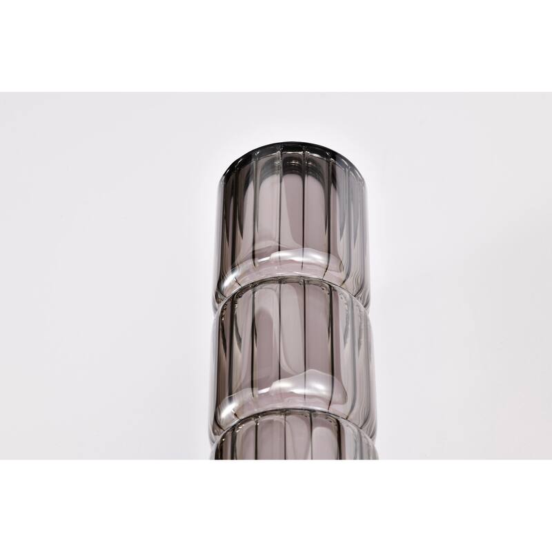 Evander LED Wall Sconce Matte Black Finish Smoked Glass - Matte Black