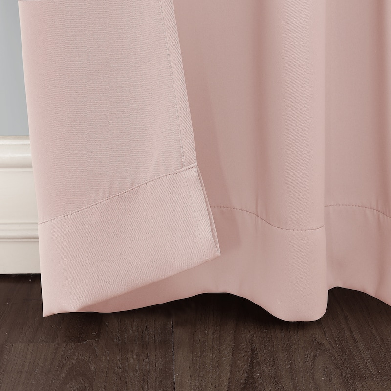 Sun Zero Hayden Energy Saving Blackout Rod Pocket 1-Piece Curtain Panel, Single Panel