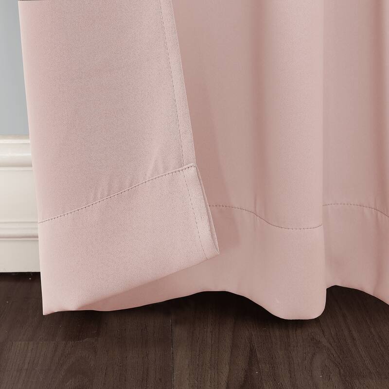 Sun Zero Hayden Energy Saving Blackout Rod Pocket Curtain Panel, Single Panel