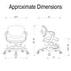 preview thumbnail 2 of 25, Ergonomic Kids Desk Chair with Rotating Footrest | Growing Office Chair with Adjustable Seat and Lumbar Support