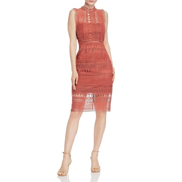 bardot mariano lace sheath dress