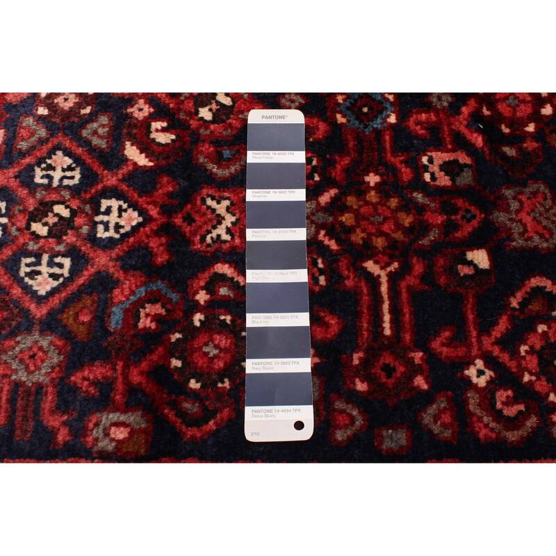 ECARPETGALLERY Hand-knotted Andelz Dark Navy Wool Rug - 3'5 x 10'6