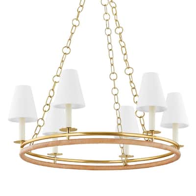 Hudson Valley Lighting 4406 Swanton 6 Light 31" Wide Candle Style