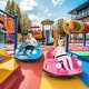 preview thumbnail 25 of 38, 12V Electric Kids Ride on Bumper Car Battery Powered Bumping Car with Remote Control - 30" x 23" x 15.5" (L x W x H) Blue