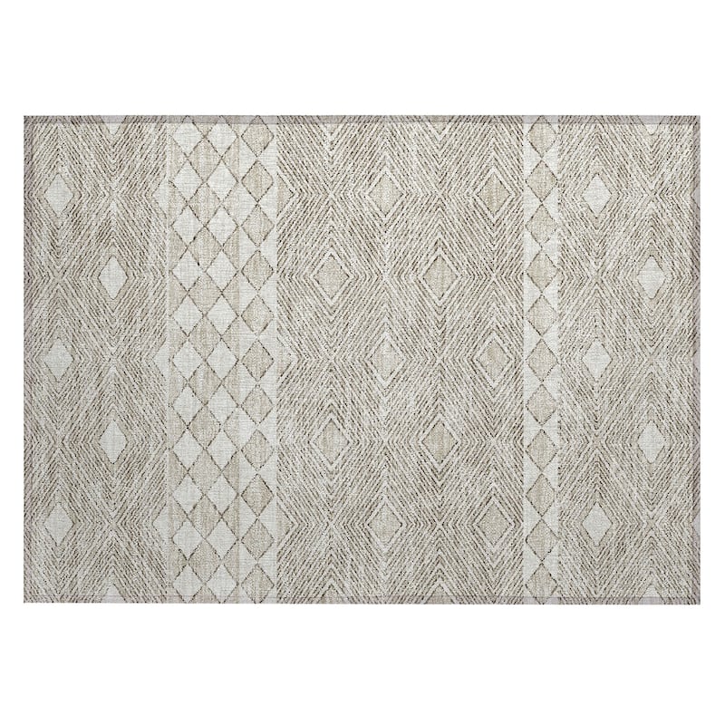 Machine Washable Indoor/ Outdoor Chantille Moroccan Boho Rug