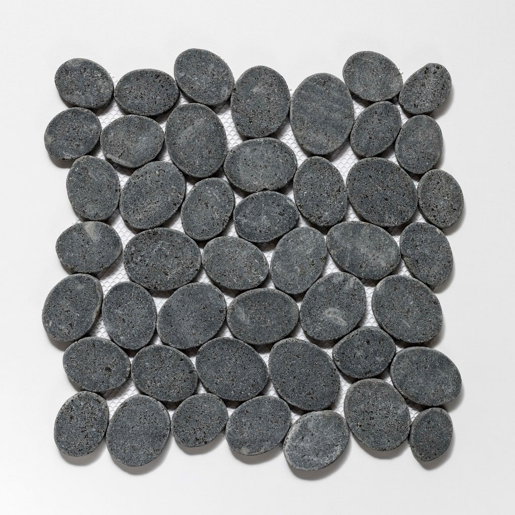 Cruz Bay Studio XC3R Coin Marble - 11" x 11" Pebble and Rock Floor and
