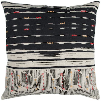 Rizzy Home Boho Stripe Hand Stitched Throw Pillow Cover