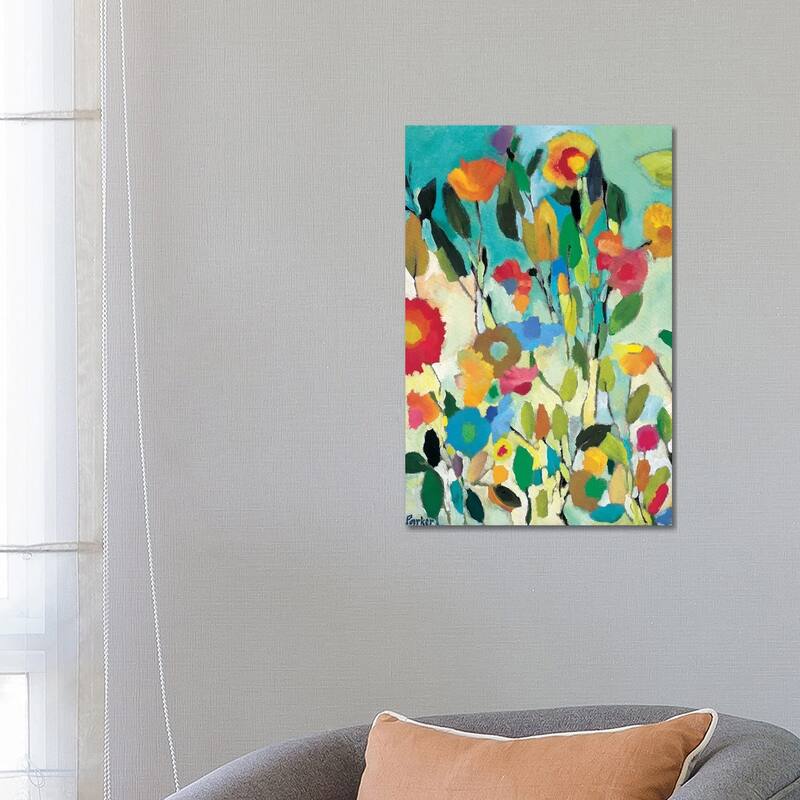 iCanvas "Turquoise Garden" by Kim Parker Canvas Print - 26x18x1.5