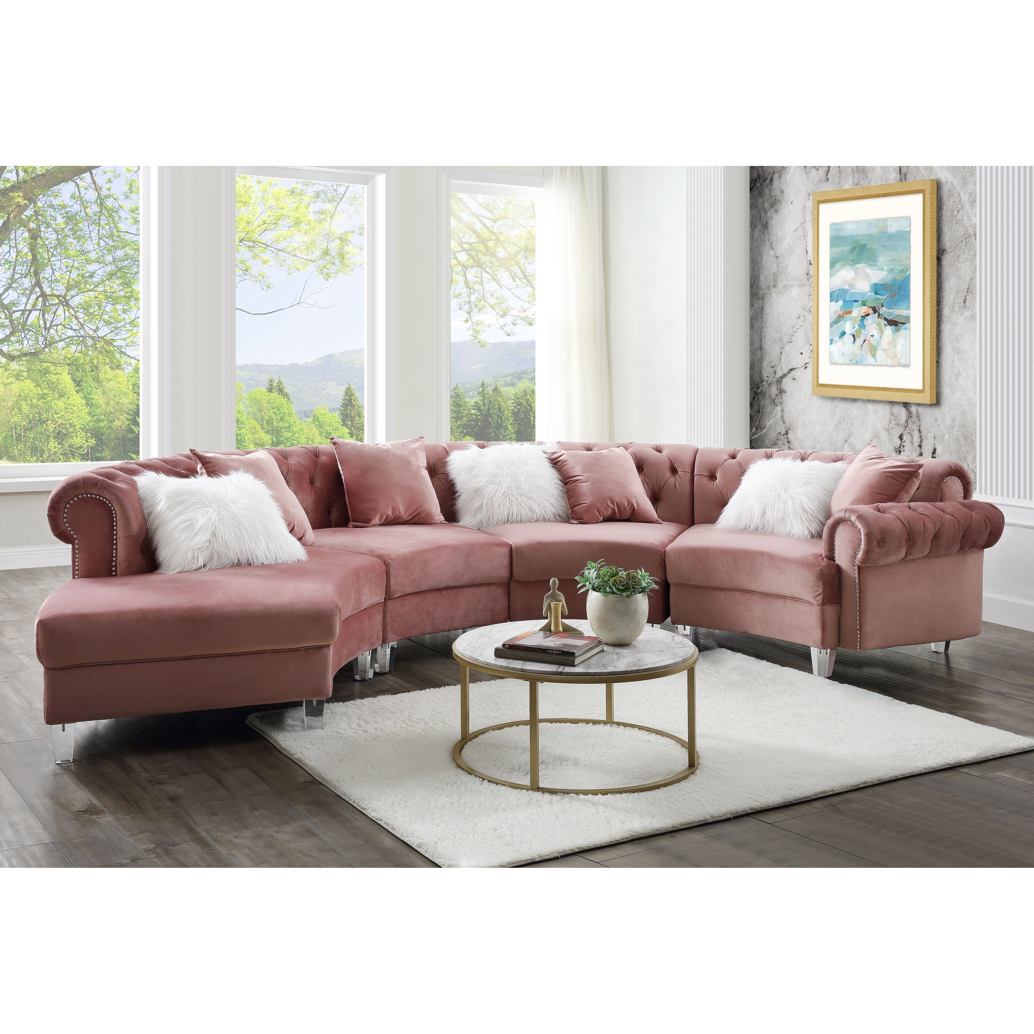 Small online round sectional