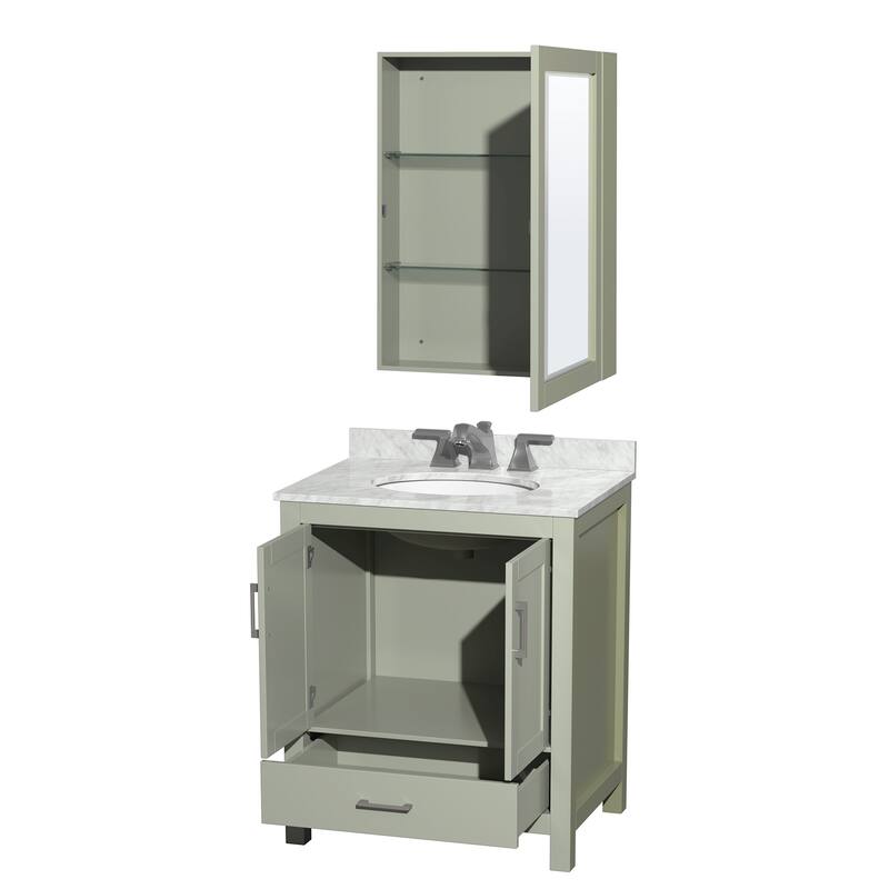Wyndham Collection WCS141430SUNOMED Sheffield 30" Free Standing Single