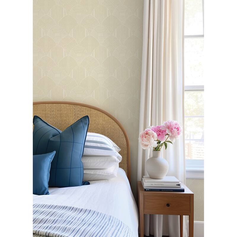 A-Street Prints Meyberg Khaki Geometric Wallpaper