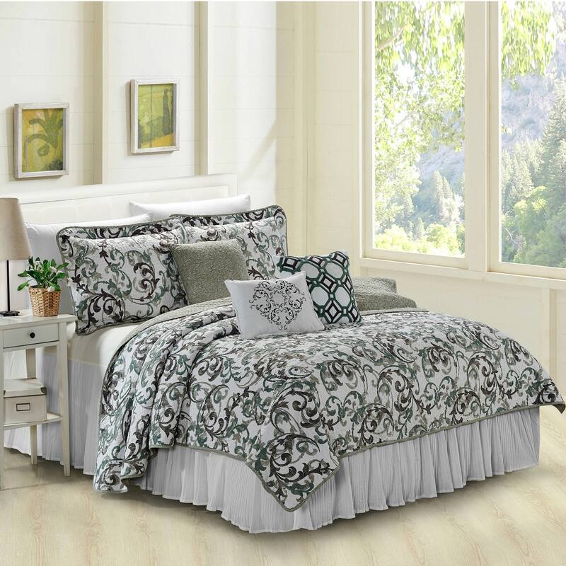 Serenta Pleated Bedskirt 18" Drop - 32 Color Options - Queen - White