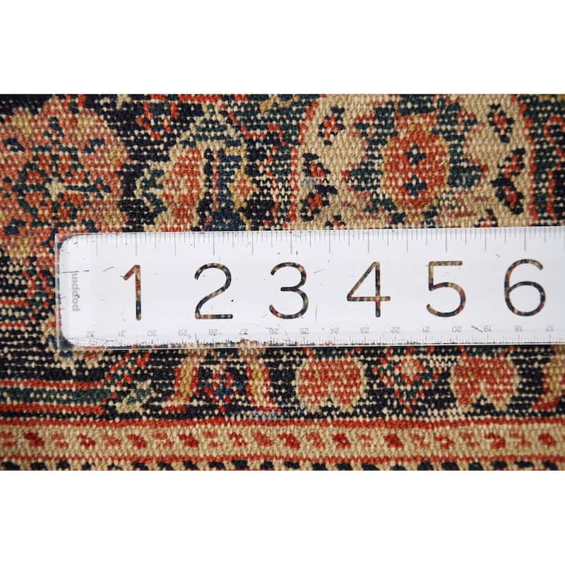 Pre-1900 Antique Senneh Vegetable Dye Persian Wool Carpet - 4'7" x 6'8"