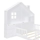 preview thumbnail 19 of 20, Full Size House Platform Bed with Window and Bedside Drawers