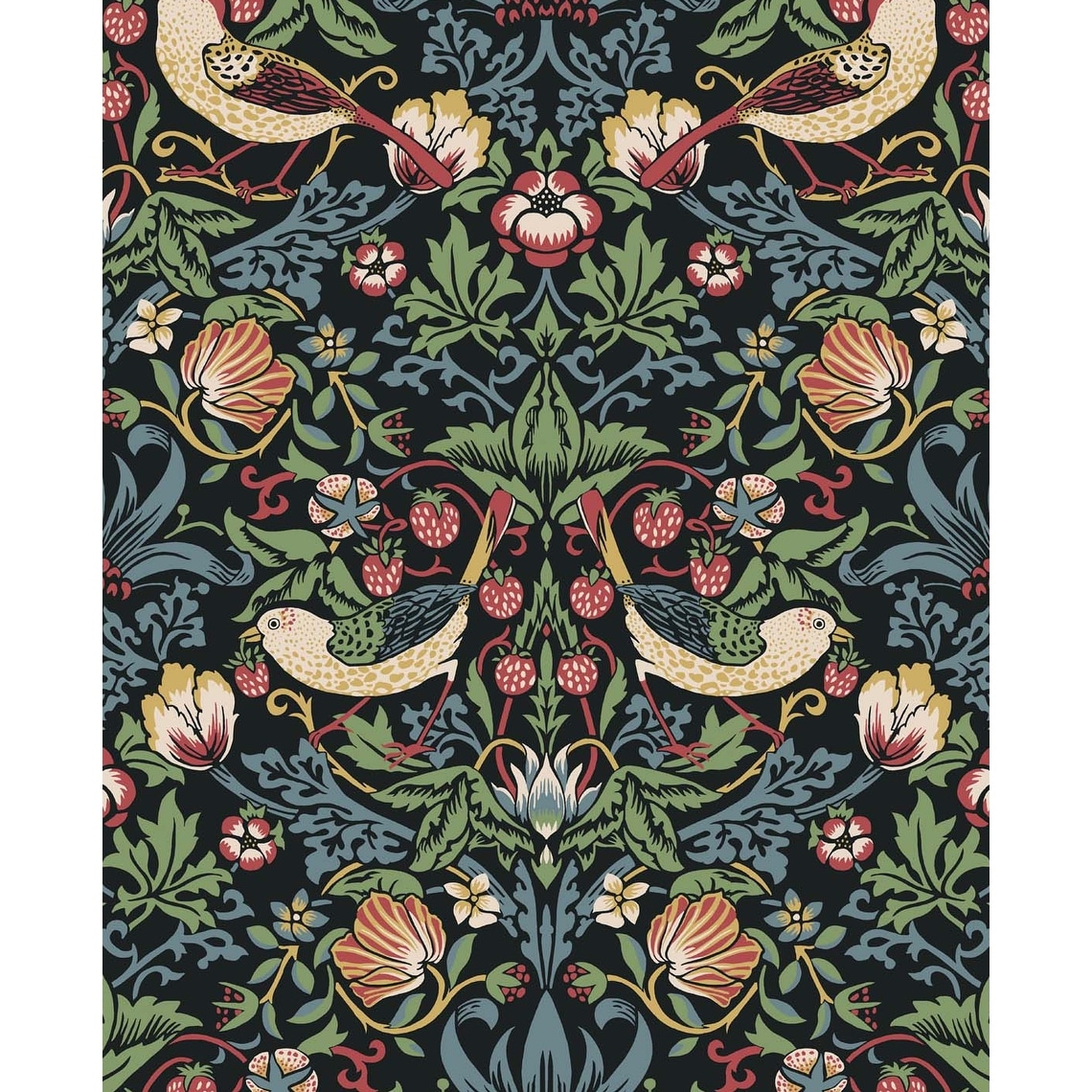 Seabrook Designs Fragaria Garden Non-Woven Unpasted Wallpaper