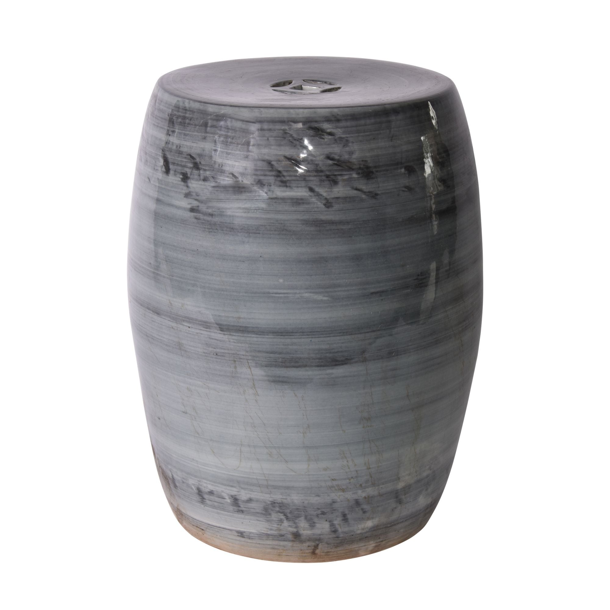 Iron Gray Village Garden Stool - 13x13x17