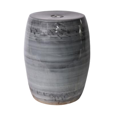 Iron Gray Village Garden Stool - 13x13x17