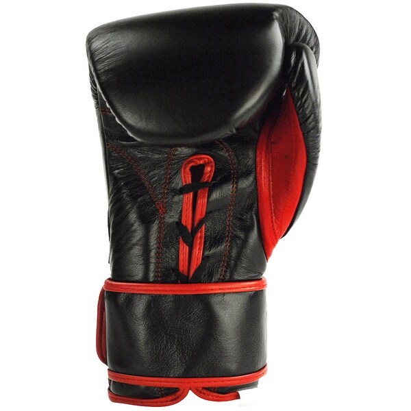 Cleto Reyes Lace Up Hook and Loop Hybrid Boxing Gloves - Black