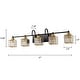 preview thumbnail 13 of 22, 3/4/5-Light Modern Industrial Dimmable Crystal Bathroom Vanity Light