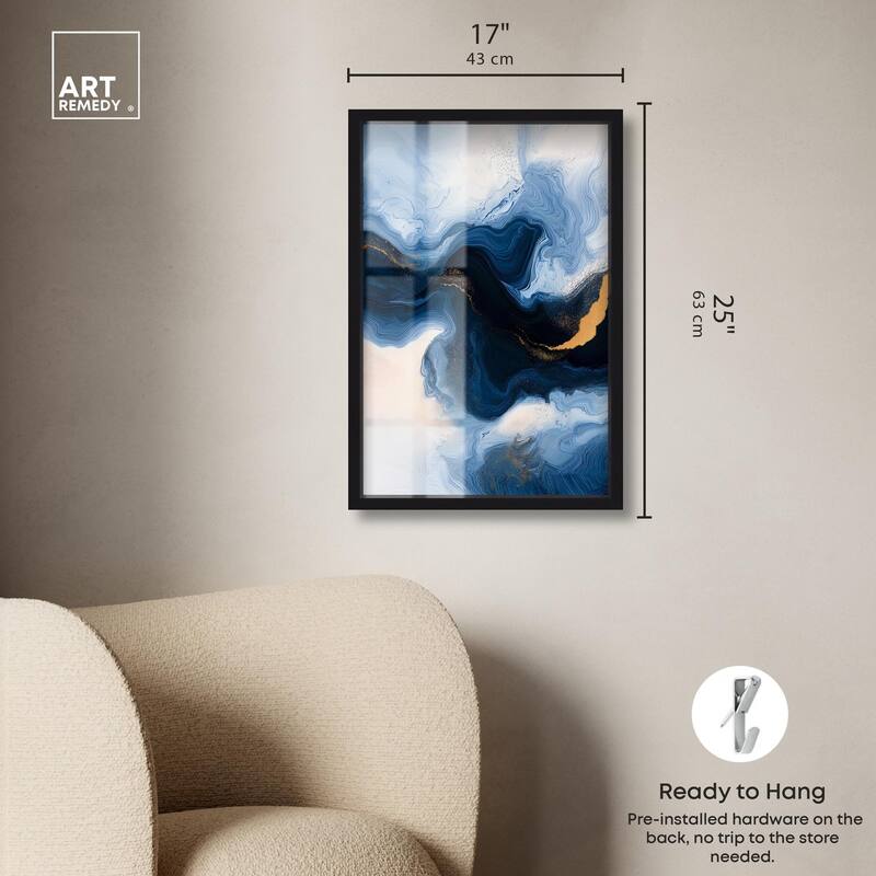 Blue Deep II Shadowbox by Art Remedy