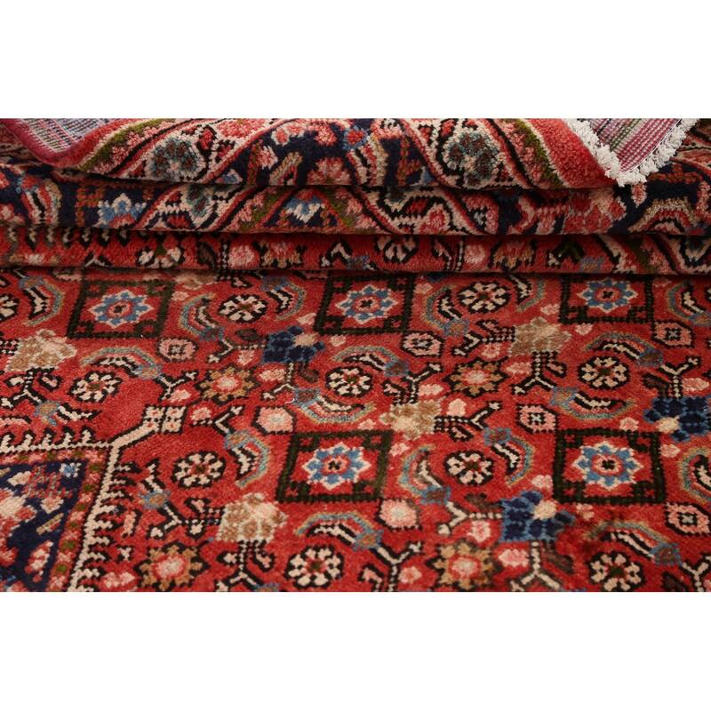 Geometric Mahal Persian Area Rug Wool Handmade Living Room Carpet - 6'6" x 10'3"