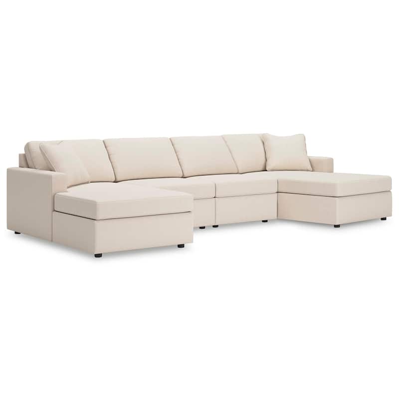Signature Design by Ashley Modmax 4-Piece Double Chaise Sectional - 142"W x 68"D x 36"H