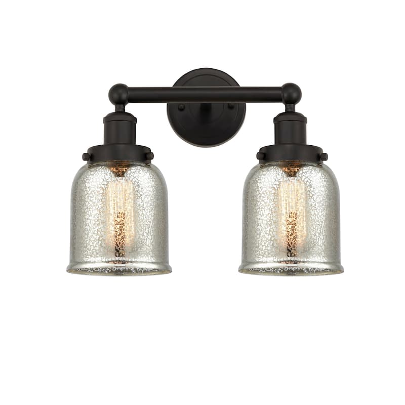 Innovations Lighting 616-2W-10-16 Bell Vanity Bell 2 Light 16" Wide - Oil Rubbed Bronze / Mercury