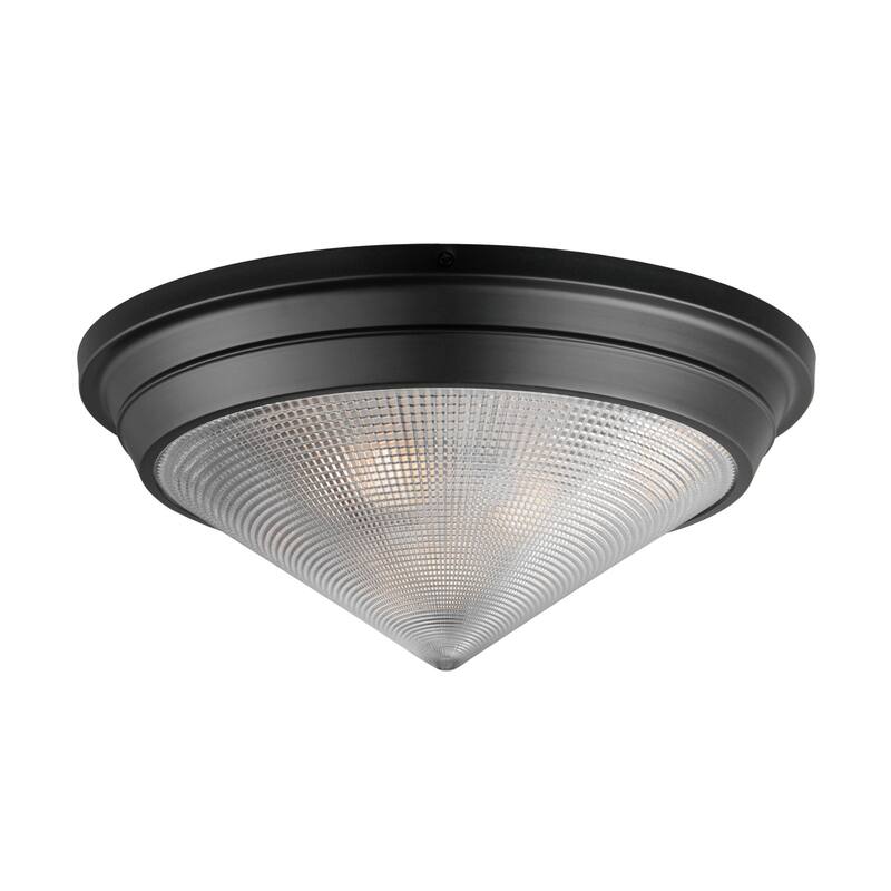 Maxim 10399 Hargreaves 3 Light 17" Wide Flush Mount Ceiling Fixture - Black