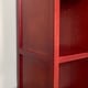 preview thumbnail 6 of 5, John Louis Home Solid Wood 9 Cube Storage Organizer Red Mahogany