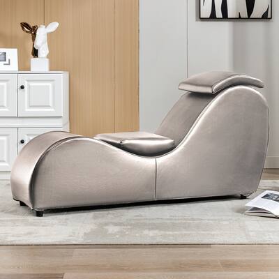 Mixoy Curved Chaise Lounge Yoga Chair with Adjustable Mats,for Stretching,Exercising Relaxing,for Living Room Apartment Indoor