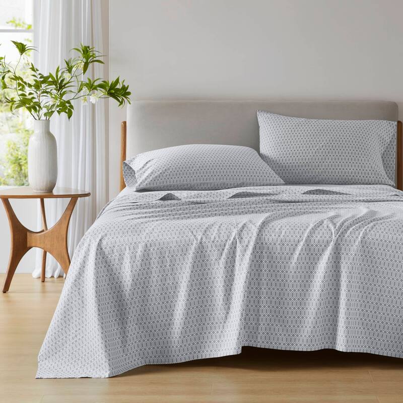 Chelsea Square 144 Thread Count Cotton Printed Cotton Sheets