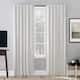Sun Zero Evelina Faux Dupioni Silk Blackout Curtain Panel, Single Panel - 50 x 108 - Pearl