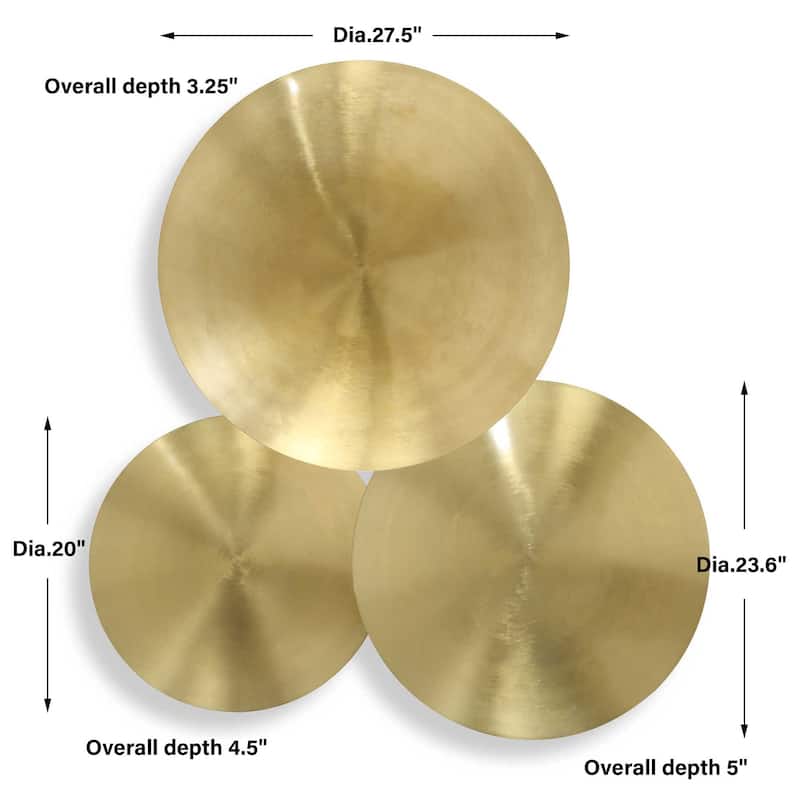 Uttermost 04388 Cymbalic 4" Tall Iron Patterns and Designs Wall Art