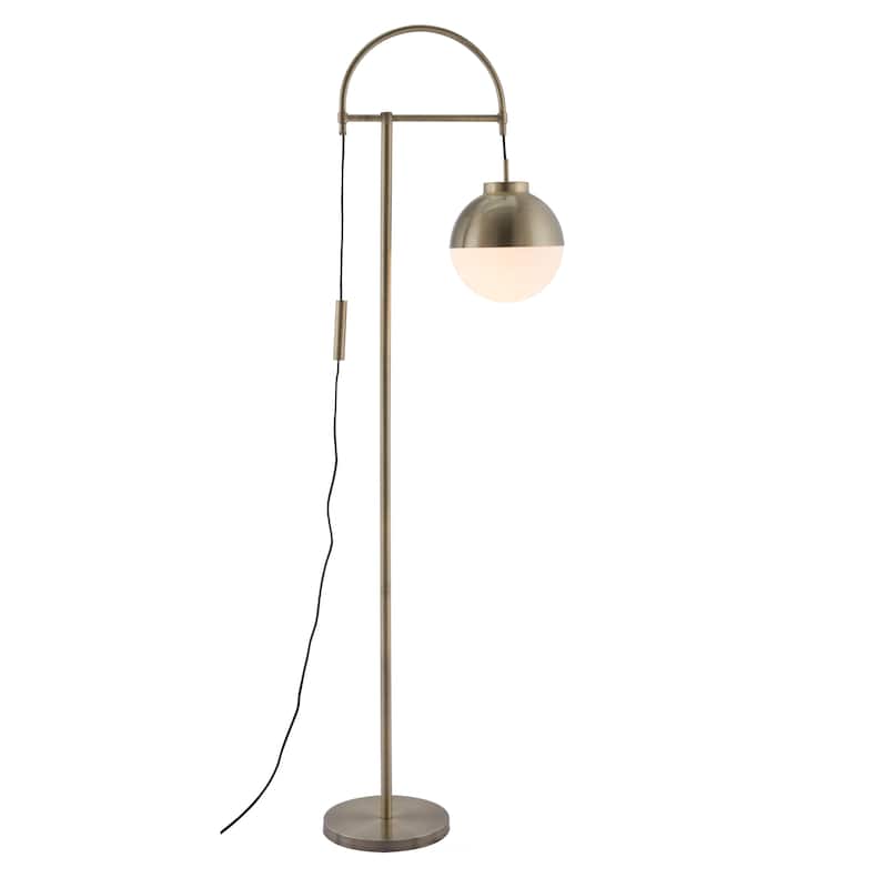 Waterloo Floor Lamp White & Bronze
