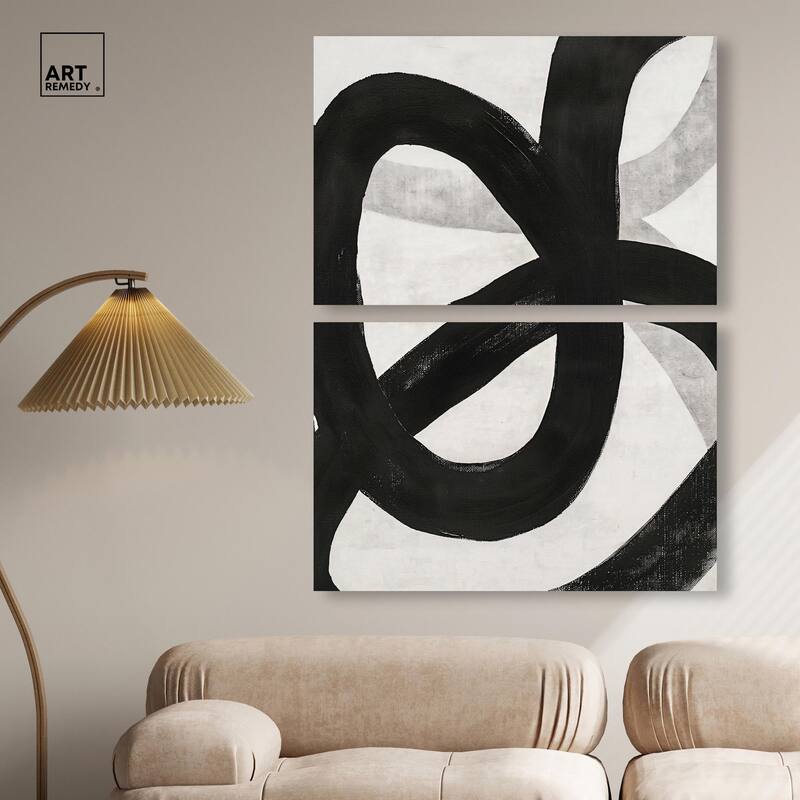 Infinite Loop I Canvas Set of 2 by Art Remedy, Gallery Wrapped