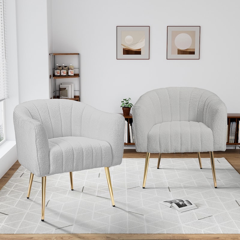 Ouyessir Oversized Modern Upholstered Accent Chair with Tufted Back