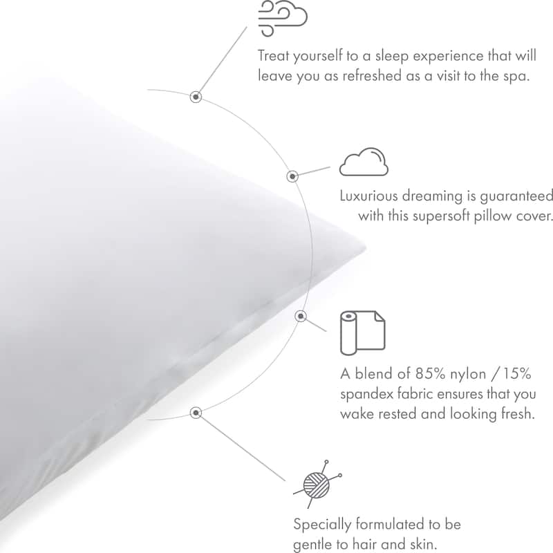 Beauty Pillow Cover Keeps Hair Tangle Free and Bonus Matched Scrunchie