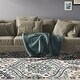 preview thumbnail 75 of 125, Miranda Haus Oriental Traditional Floral Damask Indoor Area Rug 4' X 6' - Deep Royal