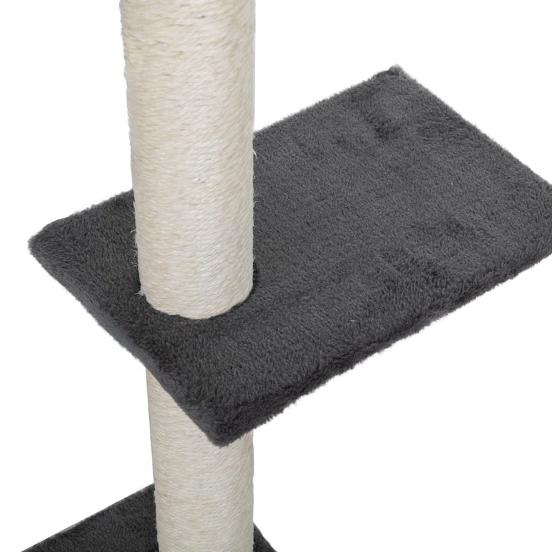5-Piece Wall-Mounted Cat Tree with Condo, Perches, Bridge & Scratcher