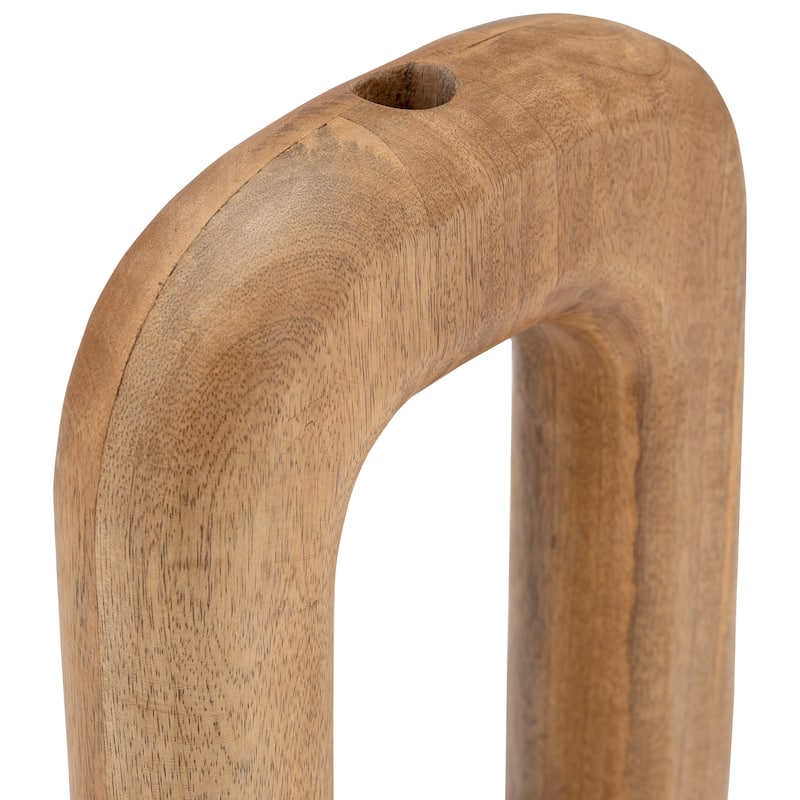 Sagebrook Home Wood Horseshoe Vase