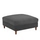 preview thumbnail 41 of 51, Modern Square Corduroy Upholstered Ottoman With Wood Leg