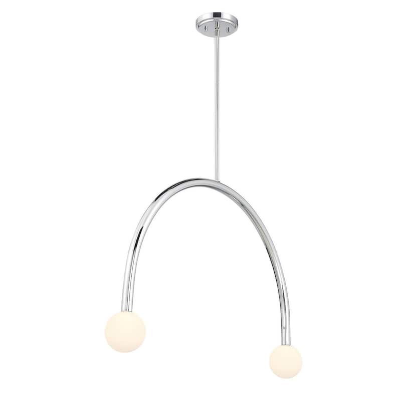 2-Light Chandelier By Trade Winds