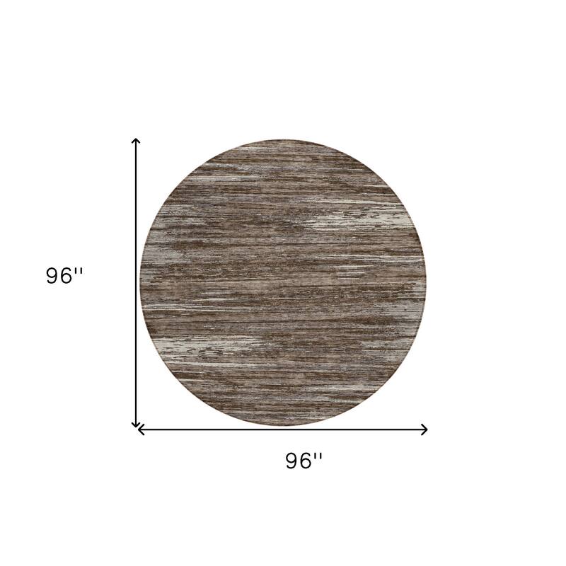 HomeRoots Striped Transitional Rectangle Outdoor Rug