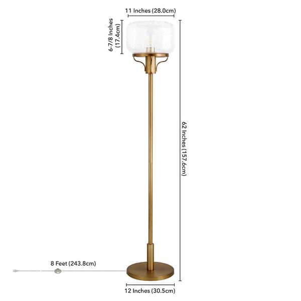 dimension image slide 1 of 3, Tatum Floor Lamp