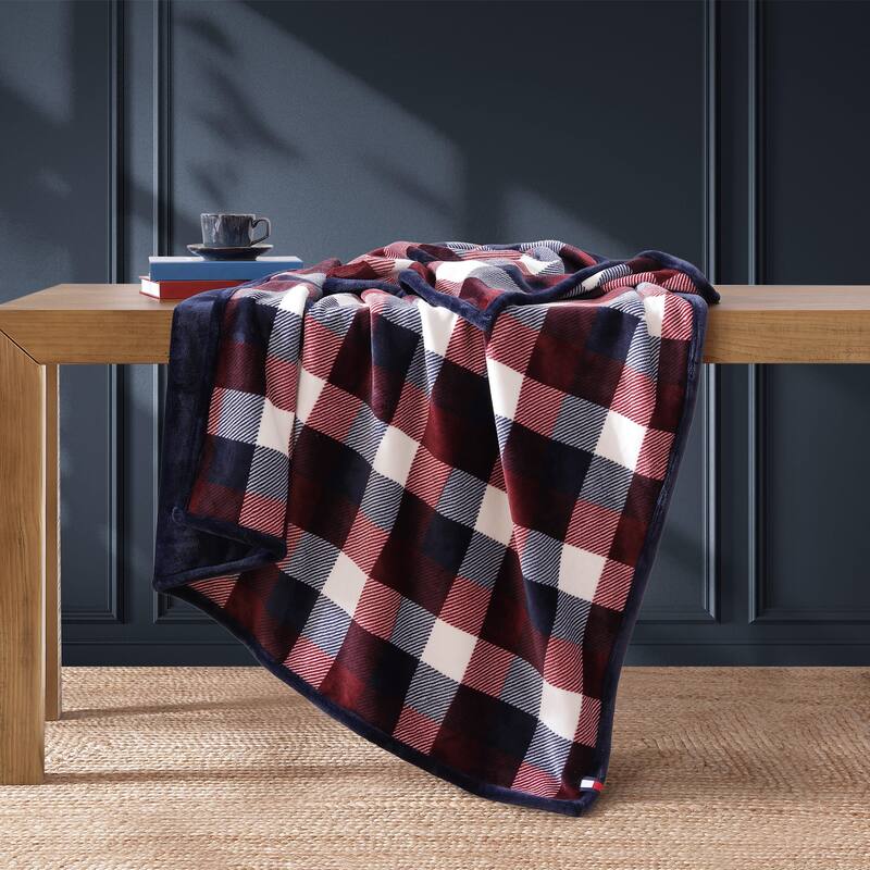 Tommy Hilfiger Iconic Reversible Throw Blanket