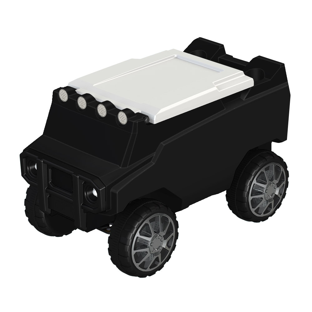 Black Rover White Lid RC Cooler