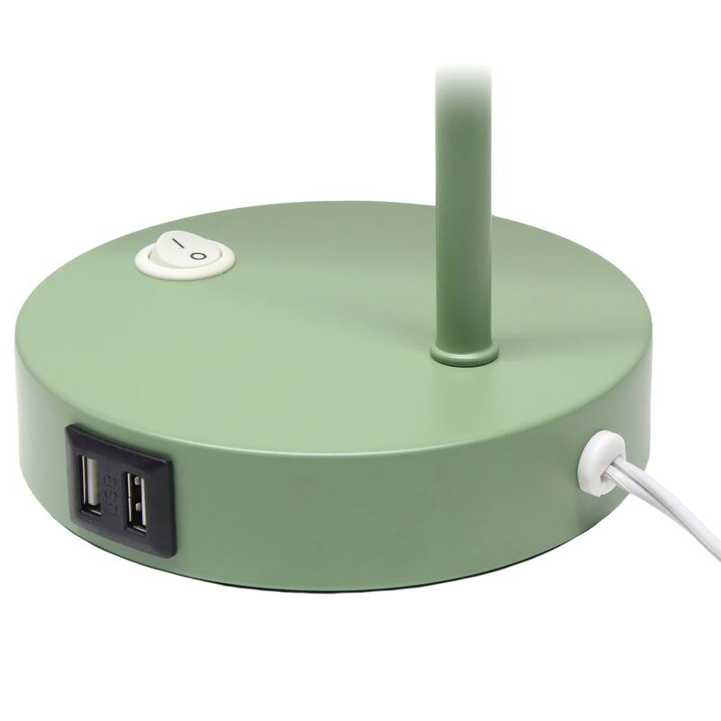 Looped Desk Lamp with Adjustable Shade - 16" - Sage Green