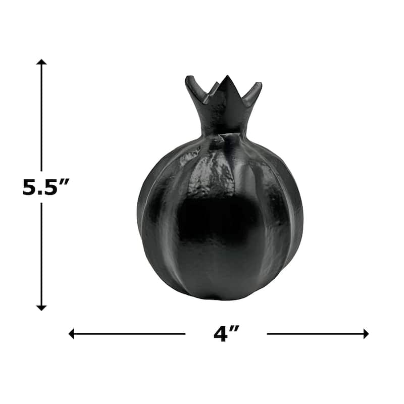 6 Inch Tall Decorative Handmade Aluminum Pomegranate Flower Vase