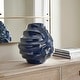 preview thumbnail 3 of 3, Uttermost Helix Swirl Blue Outdoor Vase